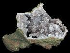 Quartz Perimorph (Stalactitic) Geode - Morocco #32006-2